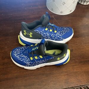 UA running shoes boy size 12.